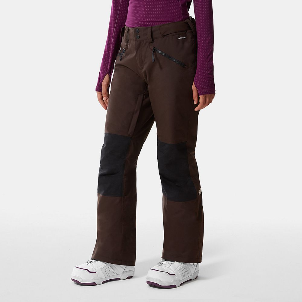 The North Face Pants Womens Australia - The North Face Aboutaday Ski Dark Brown / Black Skiing And S